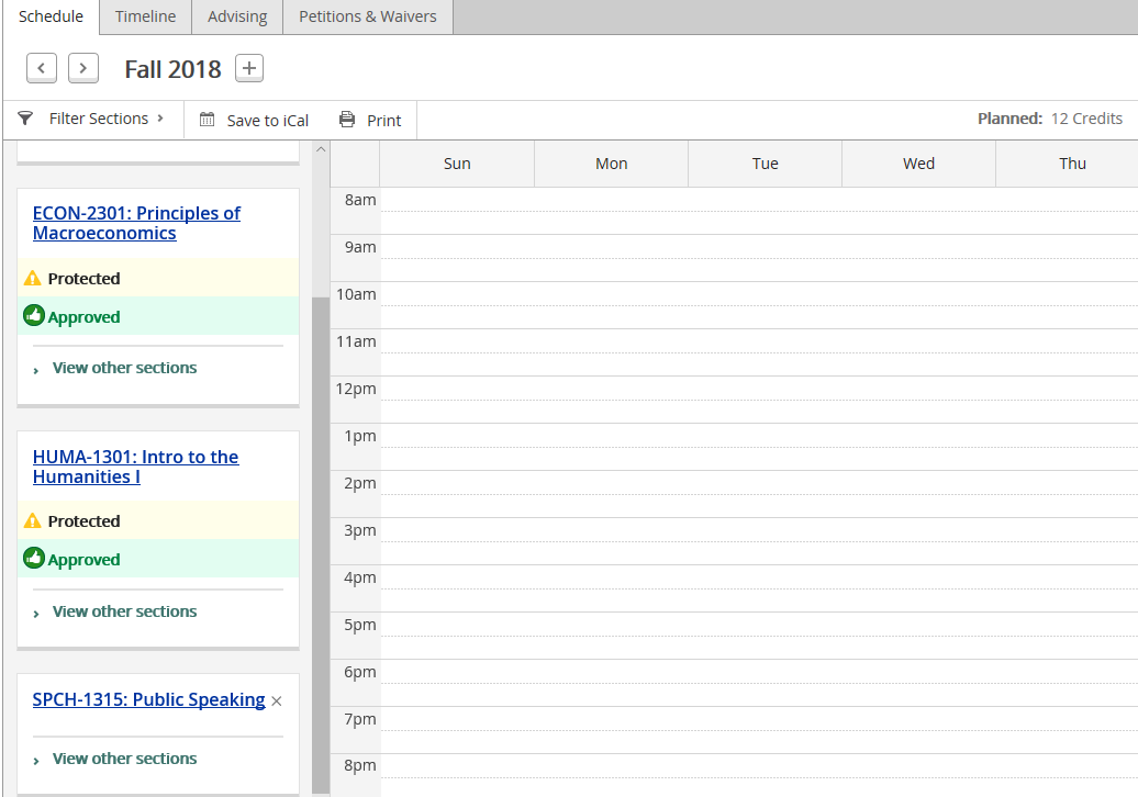 Schedule protected Schedule protected