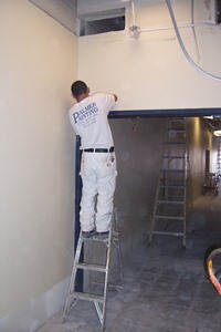 Painting the Allied Health Building