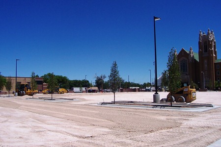 Polk Street Parking Lot  -- New Trees