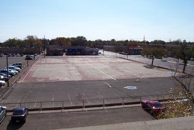 Old Tennis Courts south of Polk Street Campus
