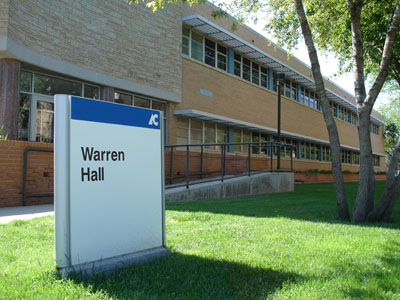 Warren Hall Sign