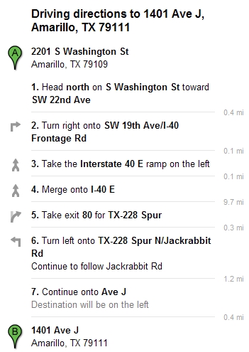 Directions to 3500