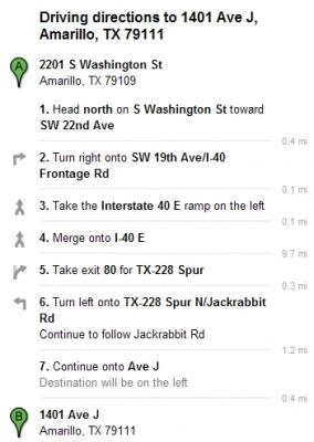 Directions to 3500