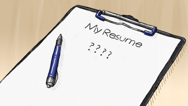 Resume clipart