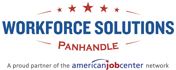 Workforce Solutions Panhandle, a proud partner of the American job center network logo