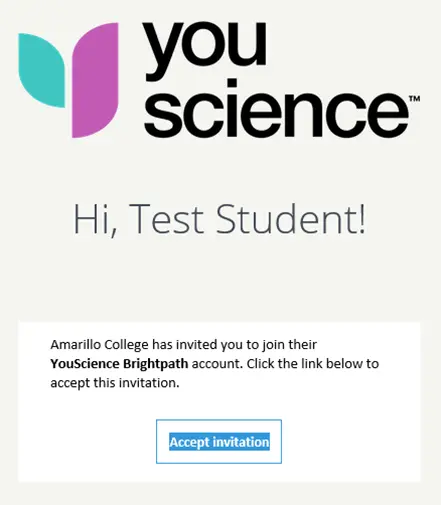 YouScience Accept Invitation Graphic 