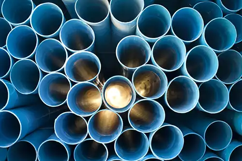Stack of PVC Pipes