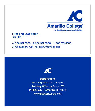 Business Card Sample Updated
