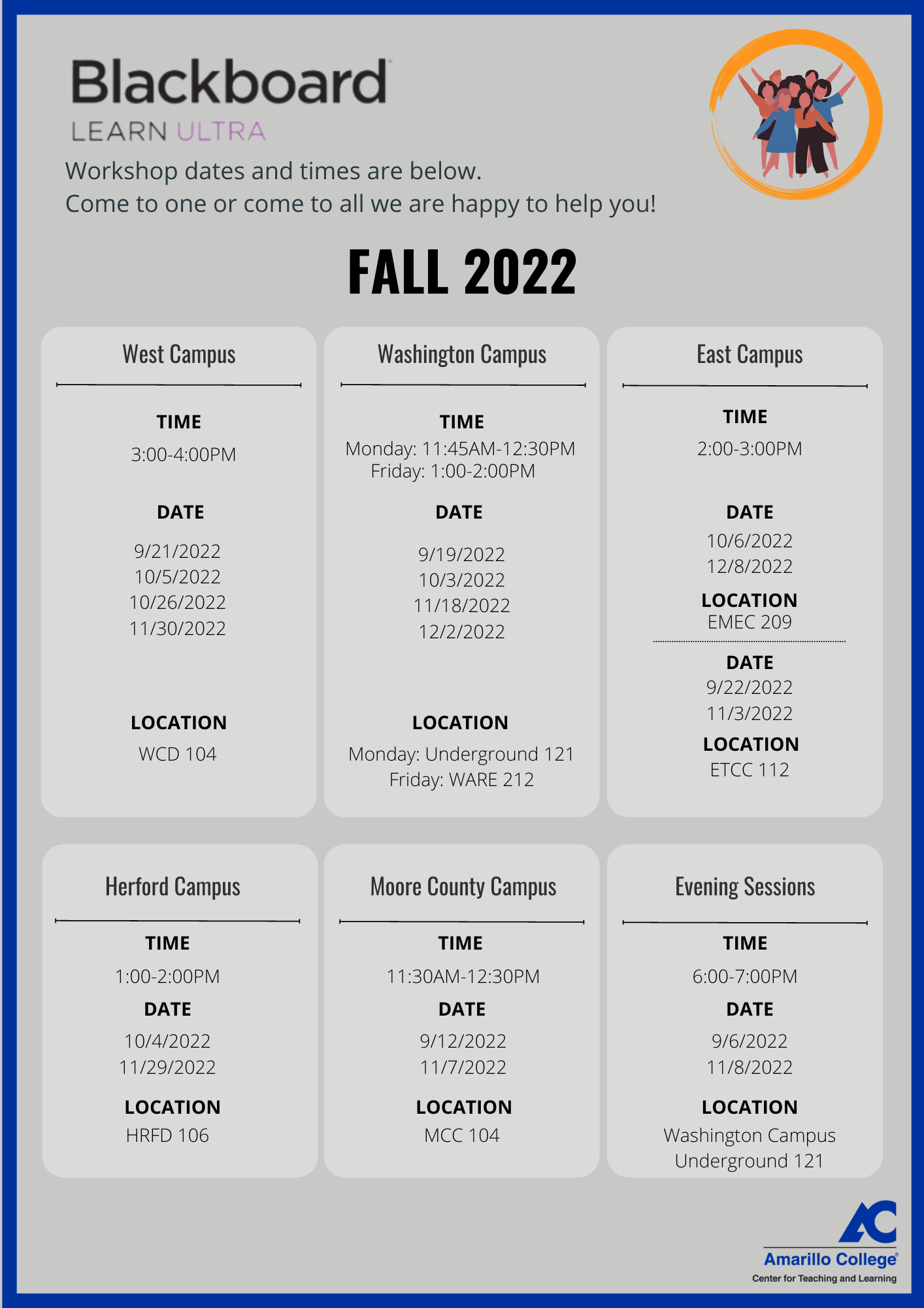 Fall 2023 Workshops