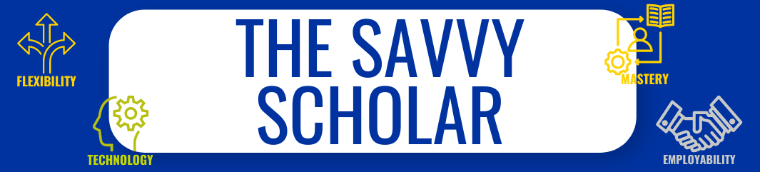 The Savvy Scholar Banner