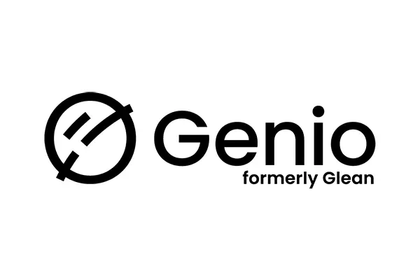 A Genio Logo on white background.