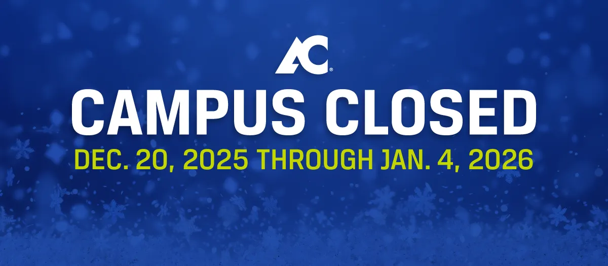 AC Student Support Services Closed Graphic 2025
