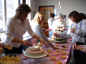 Shower Welcomes SimBaby