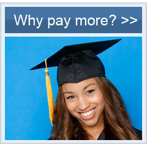 Why pay more for the exact same degree?