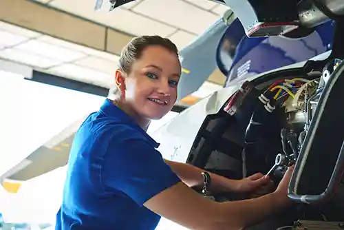 Aerospace manufacturing student