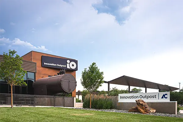 Image displays the AC Innovation Outpost. It is dedicated to education and workforce development