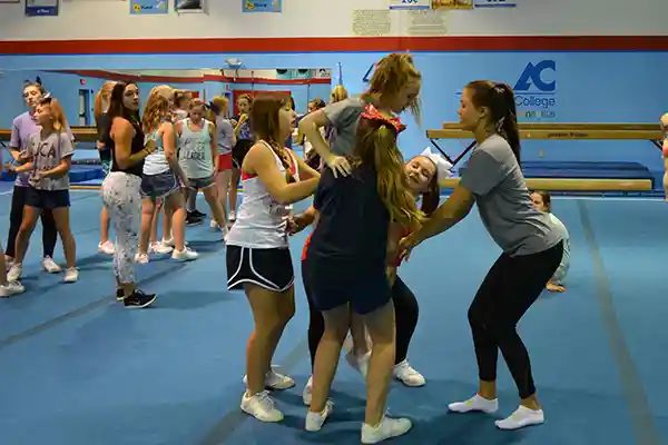 Amarillo College students in Cheer Class