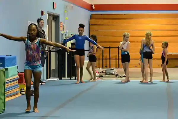 AC Students in Gymnastics Class