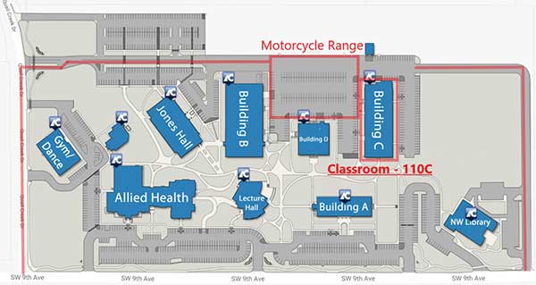 West Campus Building C Map Small