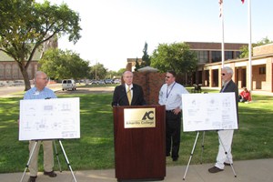 Paul Matney with AHS Memorial Mini-Park Plans