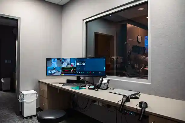 Simulation Center Classroom Control Room