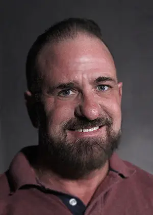 Image shows Ray Newburg Jr, Theatre Program Coordinator, Assistant Professor and DPO Sponsor