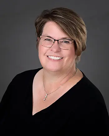 Image depicts, Becky Burton, Associate Vice President of Academic Learning and Services